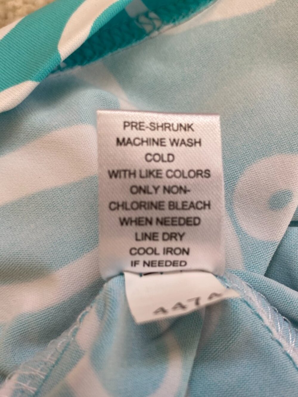LULU B turquoise white sleeveless UPF dress size small - Picture 5 of 5
